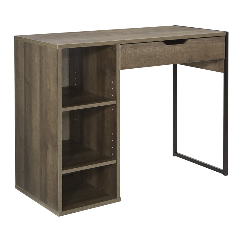 Office Star Ravel 40inW Computer Desk, Gray Oak MPN:RV938-GK