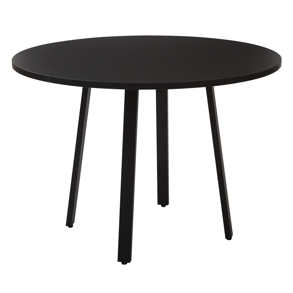 Office Star Prado Round Conference Table, 29-1/2inH x 42inW x 42inD, Black MPN:PRD42RT-BLK