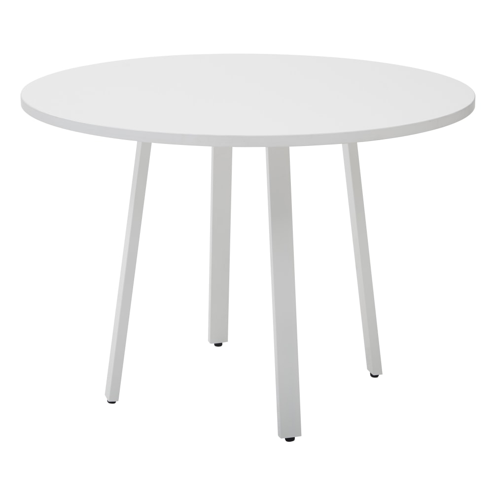 Office Star Prado Round Conference Table, 29-1/2inH x 42inW x 42inD, White MPN:PRD42RT-WH