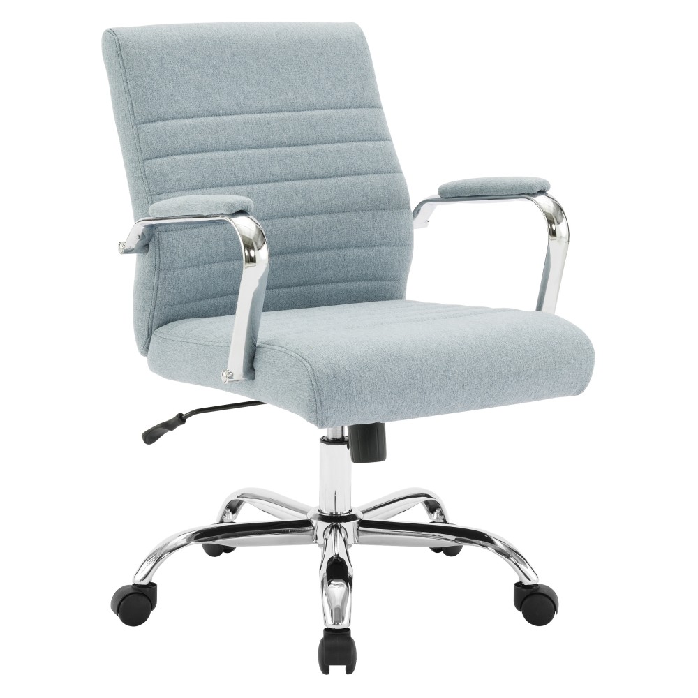Office Star Ergonomic Fabric Mid-Back Office Task Chair, Blue MPN:EX22851C-G15
