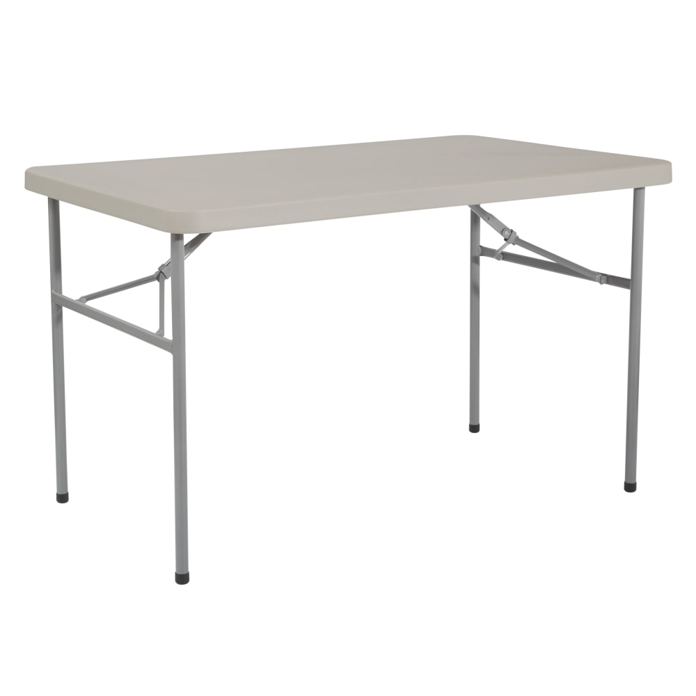 Office Star Blow-Mold Resin Folding Table, 29-3/4inH x 48inW x 30inD MPN:BT04W