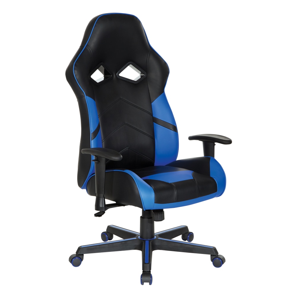 Office Star Vapor Gaming Chair, Black/Blue MPN:VPR25-BL