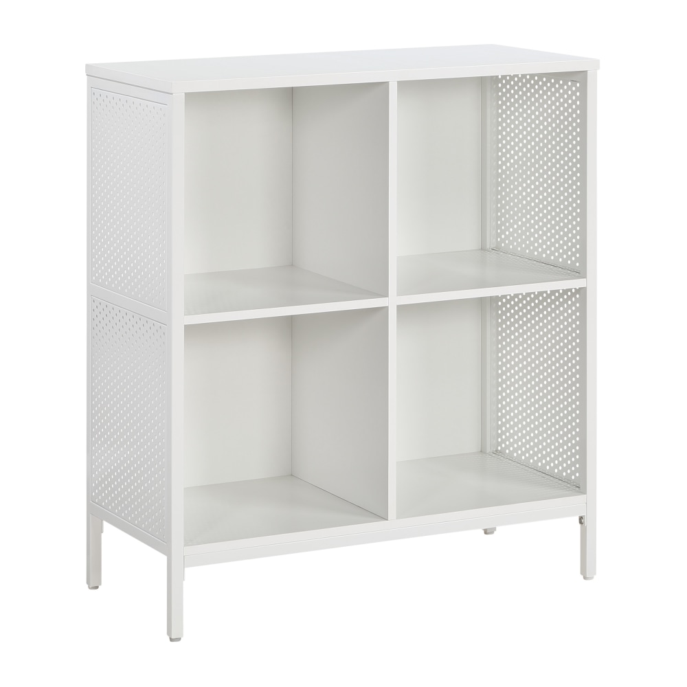 Office Star Ace 34inH 4-Cube Storage Bookcase, White MPN:AC4CB-WH