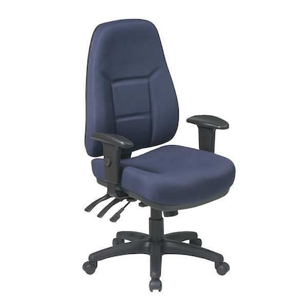 Desk Chair, Fabric, Navy, 18-21