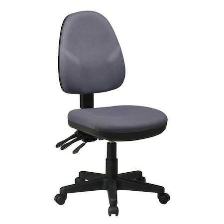 Desk Chair, Fabric, Gray, 15 to 20