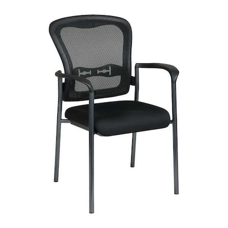 Chair, Stacking, Fabric, Black, 250 lb MPN:84510-30