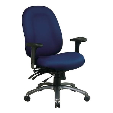 Desk Chair, Fabric, Navy, 18-22