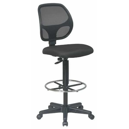 Fabric Drafting Chair, Black MPN:DC2990-231