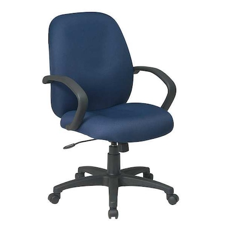 Exec Chair, Fabric, Blue, 19-23
