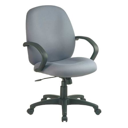Exec Chair, Fabric, Gray, 19-23