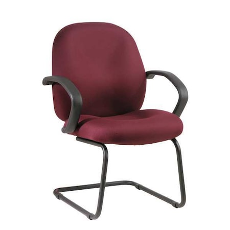 Work Smart Guest Chair, Burgundy Seat, Burgundy Back, 23