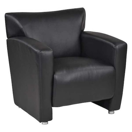 Collection: Lounge Seating Club Chair, Black Seat, Black Back, 31 1/4