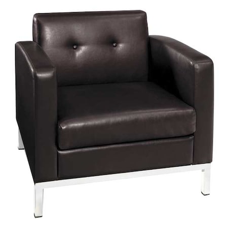 Collection: Wall Street Arm Chair, Espresso Seat, Espresso Back, 30 1/2
