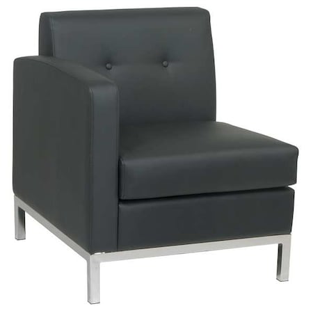 Collection: Wall Street Arm Chair, Black Seat, Black Back, 27