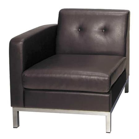 Collection: Wall Street Arm Chair, Espresso Seat, Espresso Back, 27