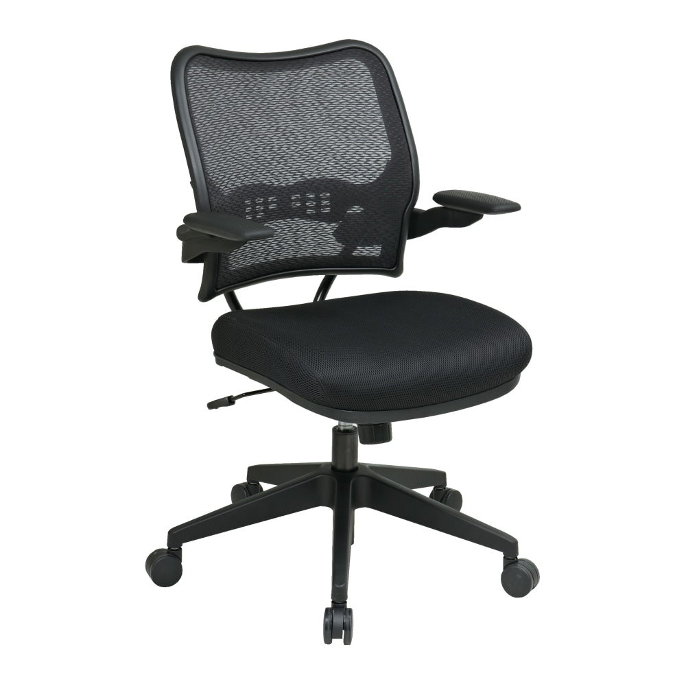 Office Star Deluxe AirGrid Mesh Mid-Back Chair, Black MPN:13-37N1P3