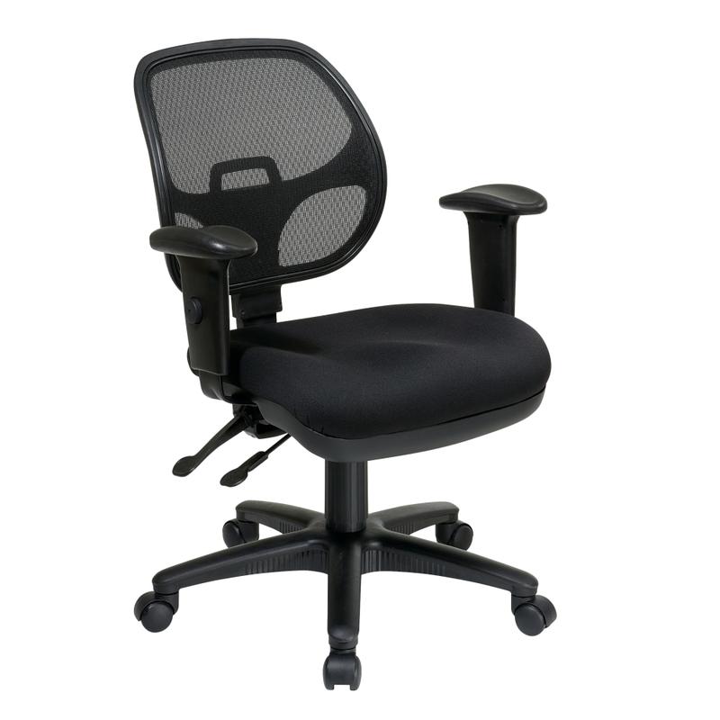 Office Star Pro-LineII Mid-Back Ergonomic Task Chair, Black MPN:29024-30