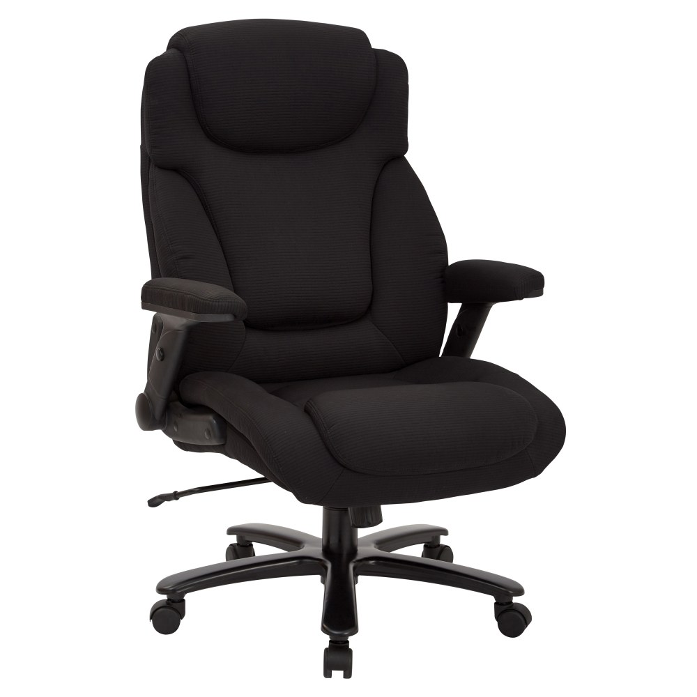 Office Star Pro-Line II Fabric High-Back Big And Tall Chair With Arms, Black MPN:39203