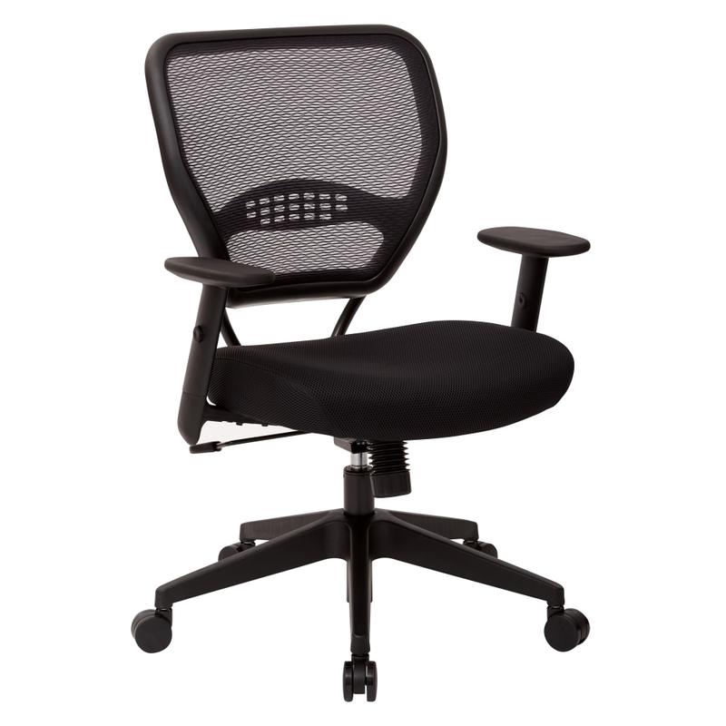 Office Star Professional Air Grid Mid-Back Mesh Chair, Black MPN:5500-3M