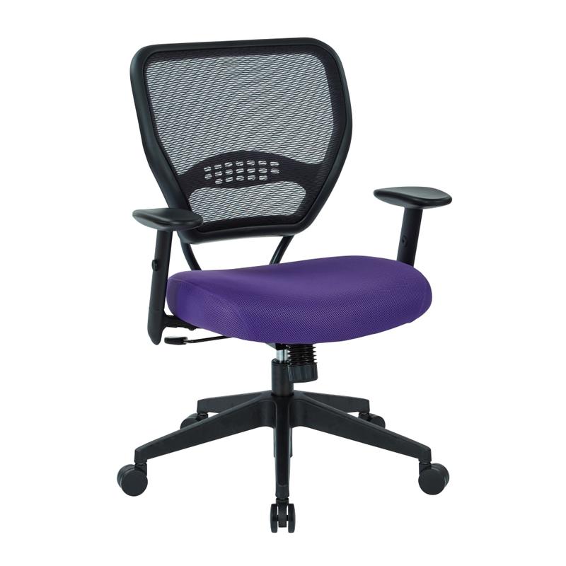 Office Star Professional Ergonomic Mid-Back AirGrid Managers Chair, Purple MPN:5500-512