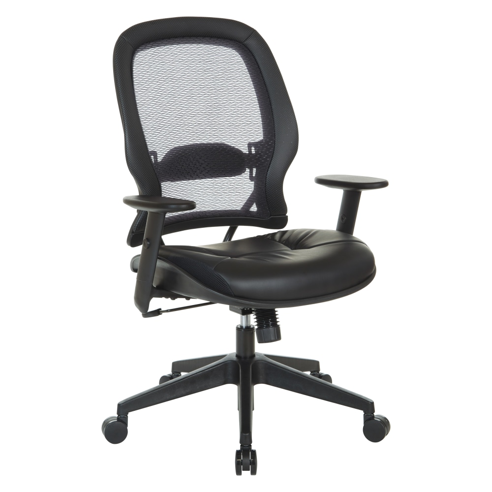 Office Star Space 57 Series Dark Air Grid Back Ergonomic Mesh High-Back Managers Office Chair, Black MPN:5790D-R107