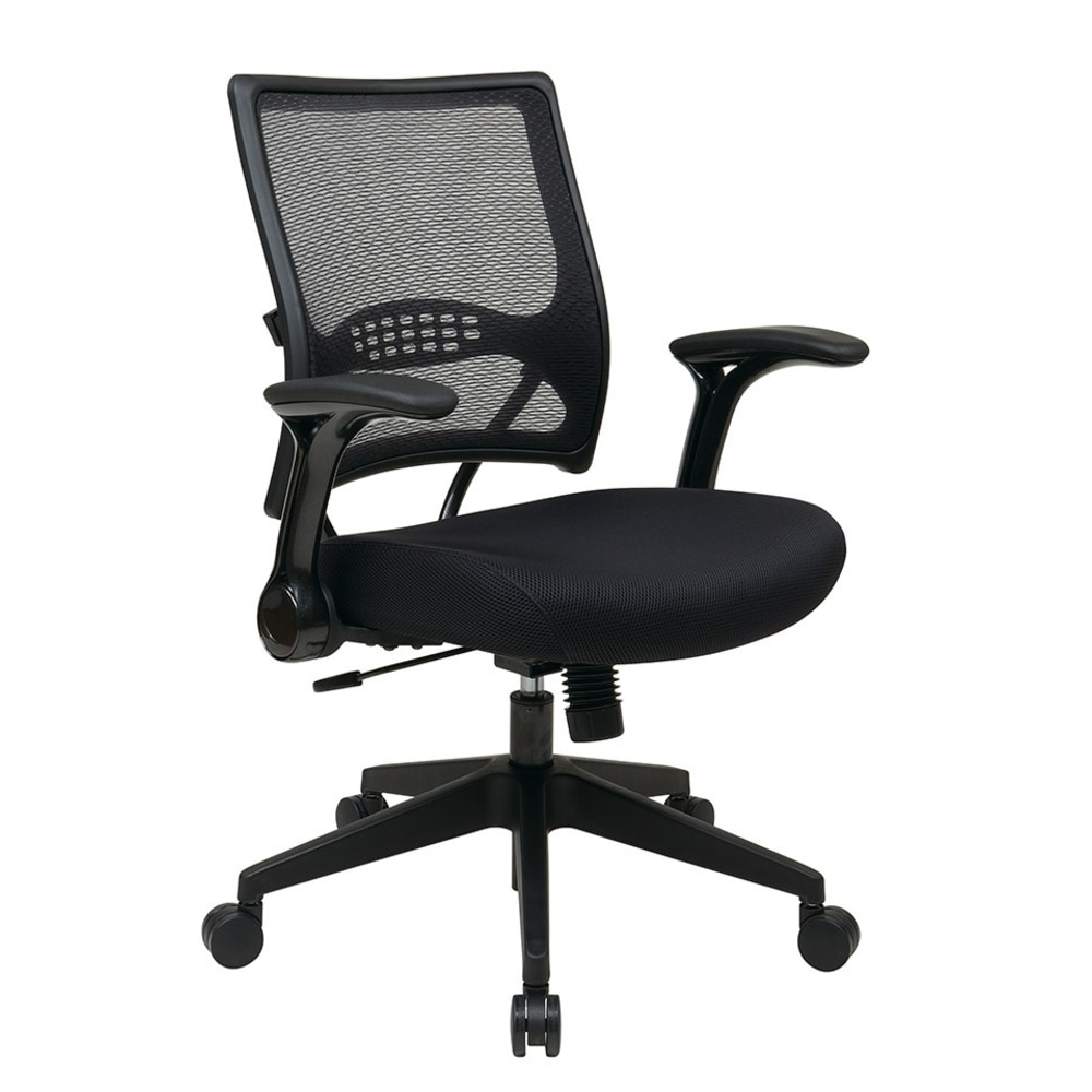 Office Star Space Seating 67 Series Ergonomic Air Grid Mid-Back Chair, Black MPN:67-37N1G5