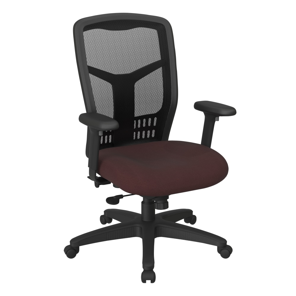 Office Star ProGrid Mesh High-Back Managers Chair, Icon Burgundy MPN:90662-227