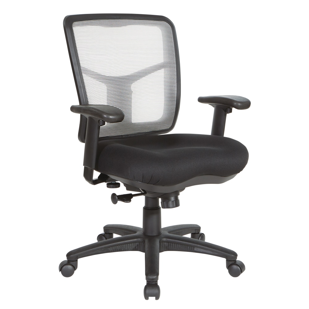Office Star Pro-Line II Air Mist Ergonomic Mesh Mid-Back Manager Chair, White MPN:92555-9206