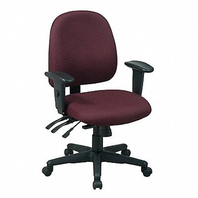 Desk Chair Fabric Burgundy 17-21 Seat Ht MPN:43808-227