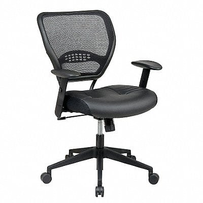 Desk Chair Leather Black 19-23 Seat Ht MPN:5700E