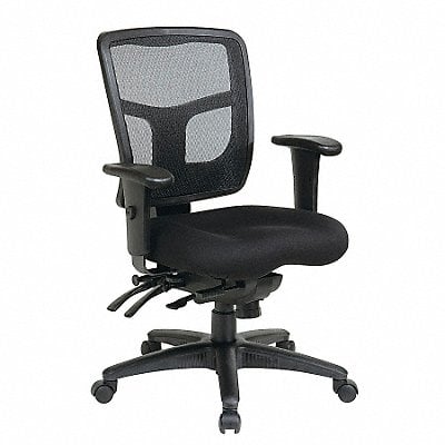 Desk Chair Fabric Coal 18 to 22 Seat Ht MPN:92893-30
