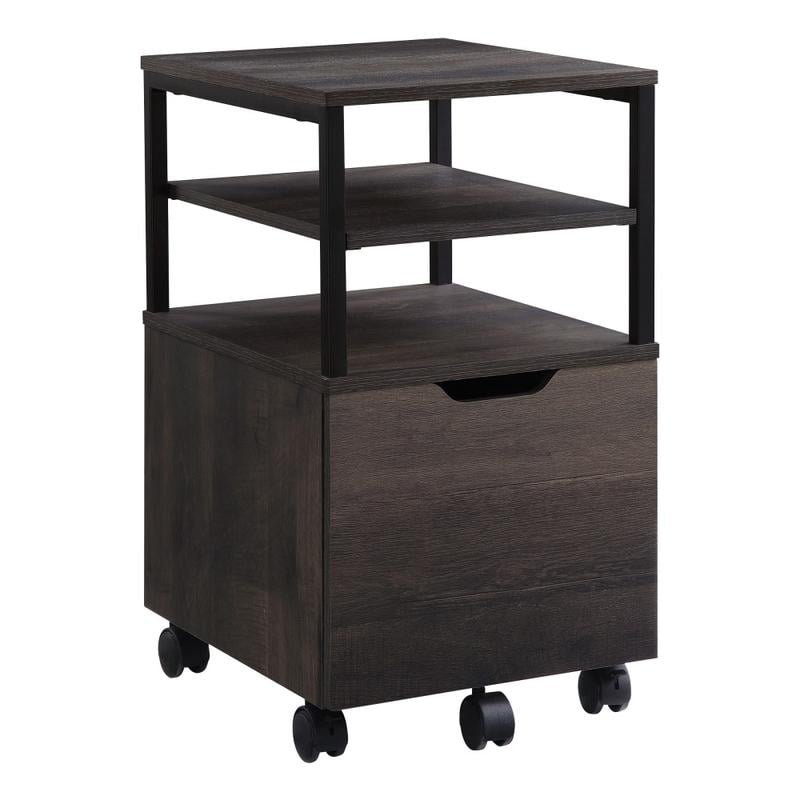 Office Star Contempo 20inD Vertical Mobile File Cabinet, Ash Gray MPN:CNT15-AH