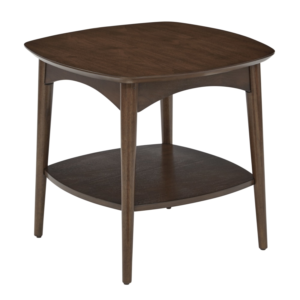 Office Star Copenhagen Square Accent Table, 20-1/4inH x 21-1/2inW x 21-1/2inD, Walnut MPN:CPH17-WA