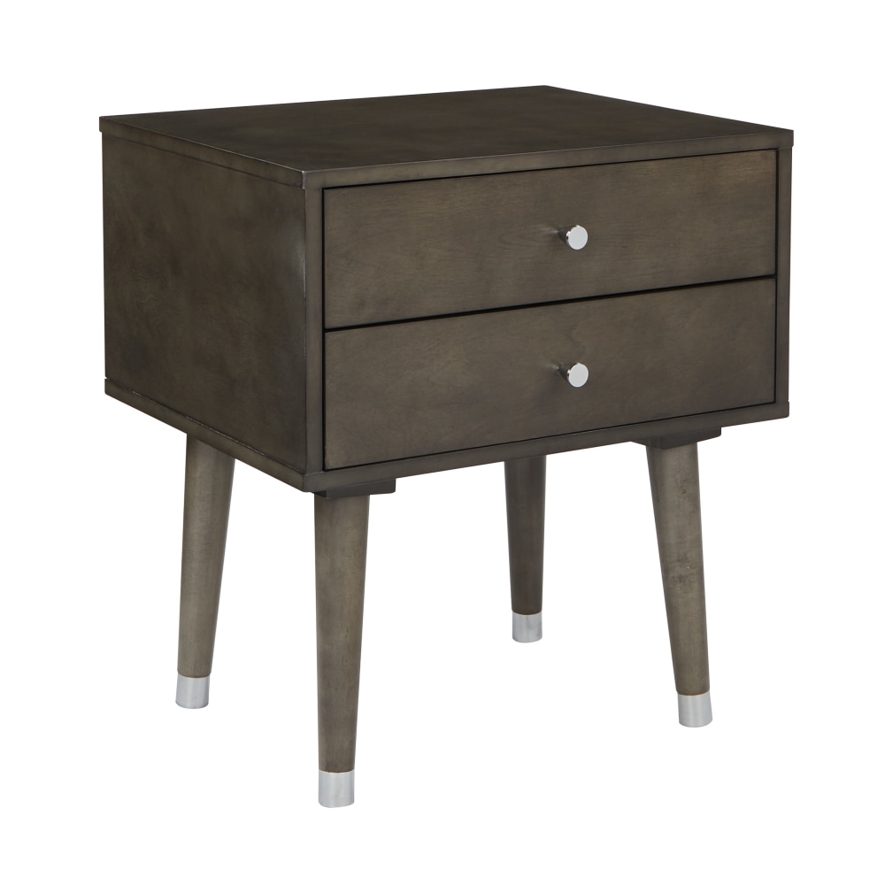 Office Star Cupertino Side Table, 22-1/2inH x 20-1/4inW x 16-1/4inD, Gray MPN:CUP082-GRY