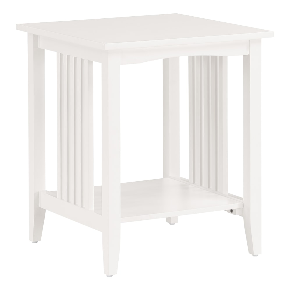 Office Star Sierra Rectangular Coffee Table, 24-1/4inH x 20inW x 20inD, White MPN:SRA08-WH
