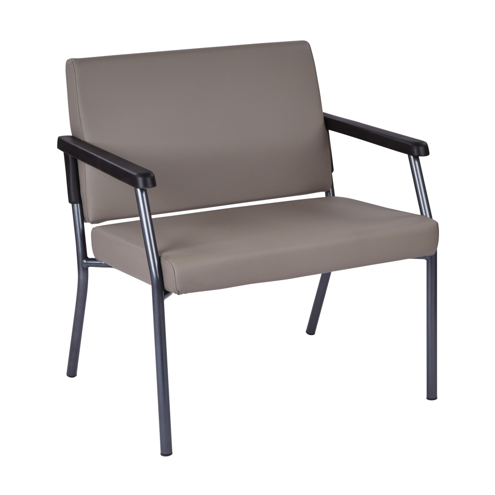 Office Star Worksmart 29in Bariatric Big & Tall Guest Chair, Stratus/Gunmetal Gray MPN:BC9603-R103