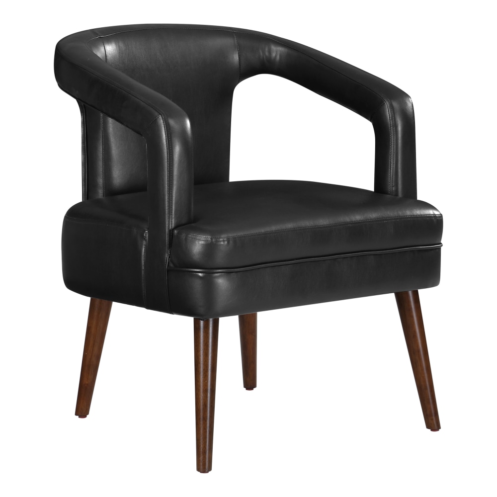 Office Star Mason Faux Leather Accent Guest Chair, Black MPN:MSN-PD27