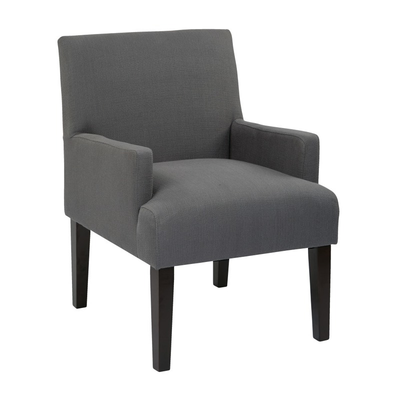 Ave Six Work Smart Main Street Guest Chair, Woven Charcoal/Black MPN:MST55-W12