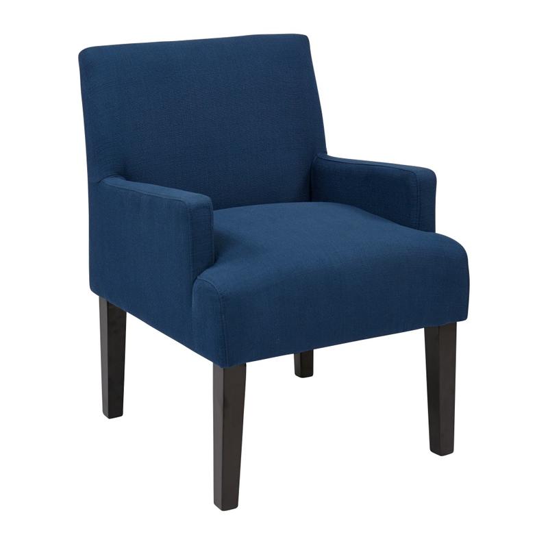 Ave Six Work Smart Main Street Guest Chair, Woven Indigo/Black MPN:MST55-W17