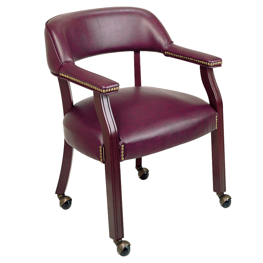 Office Star Work Smart Traditional Guest Chair, Oxblood/Mahogany MPN:TV231-JT4