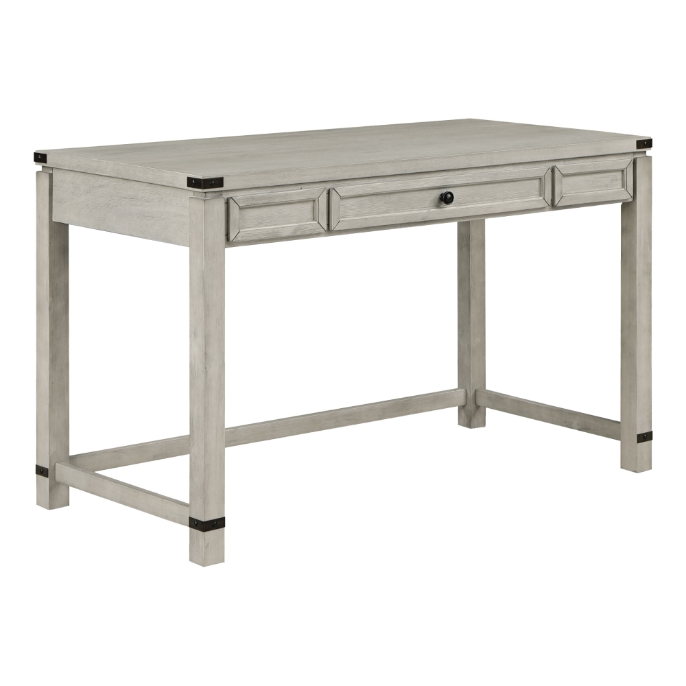 Office Star Baton Rouge Work Smart Sit-To-Stand 48inW Lift Computer Desk, Champagne Oak MPN:BTLD2937-CO