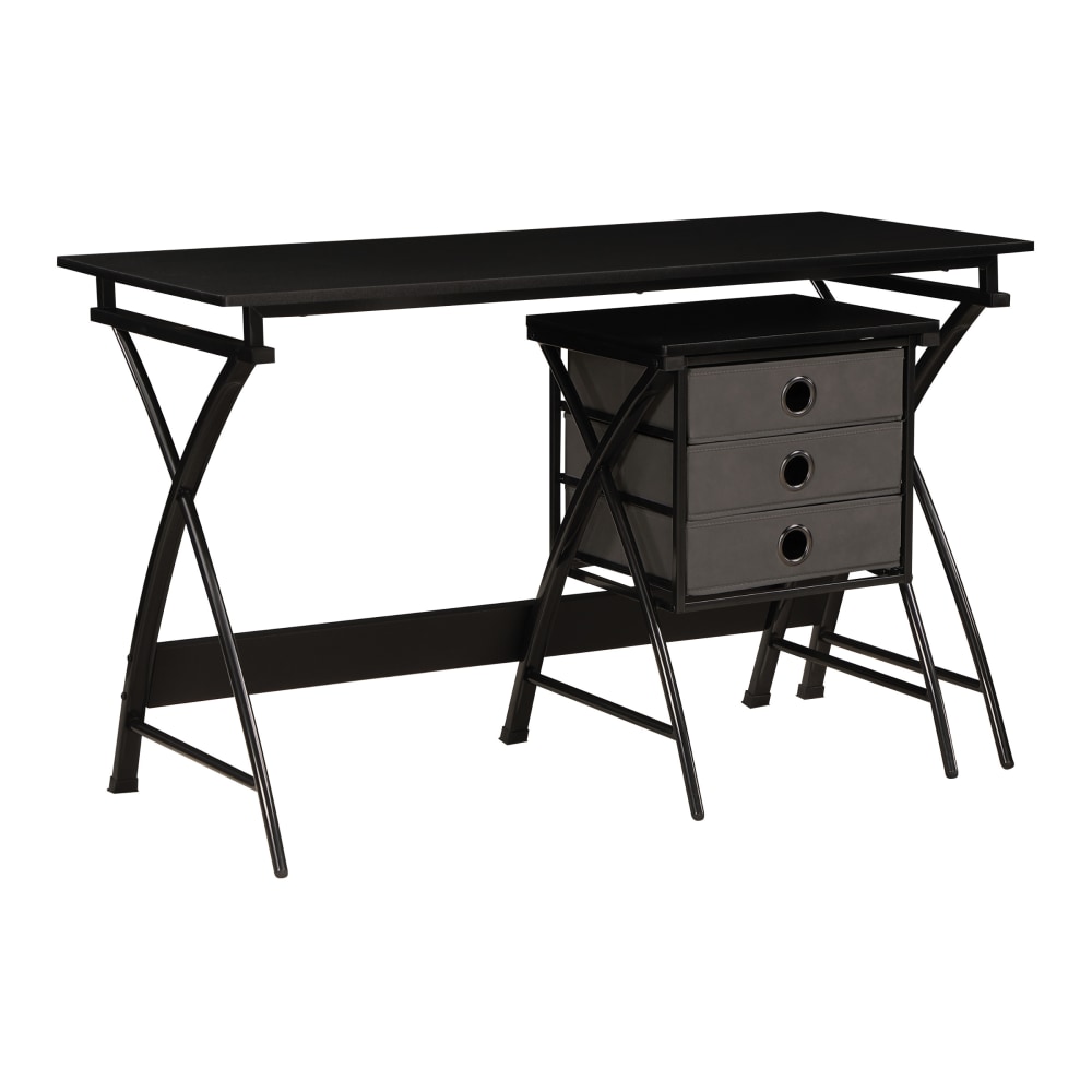 Office Star Olympic 48inW Computer Desk, Black MPN:OLY2248-BK