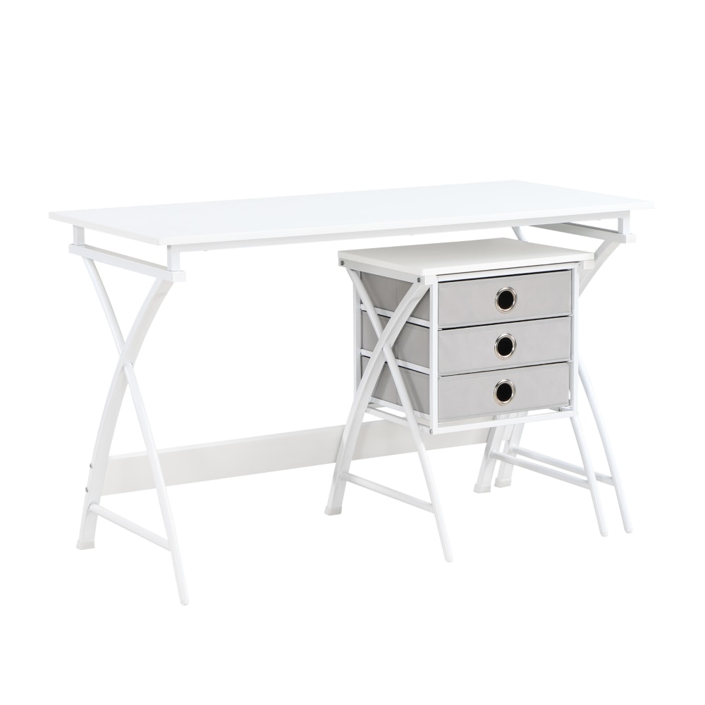 Office Star Olympic 48inW Computer Desk, White MPN:OLY2248-WH