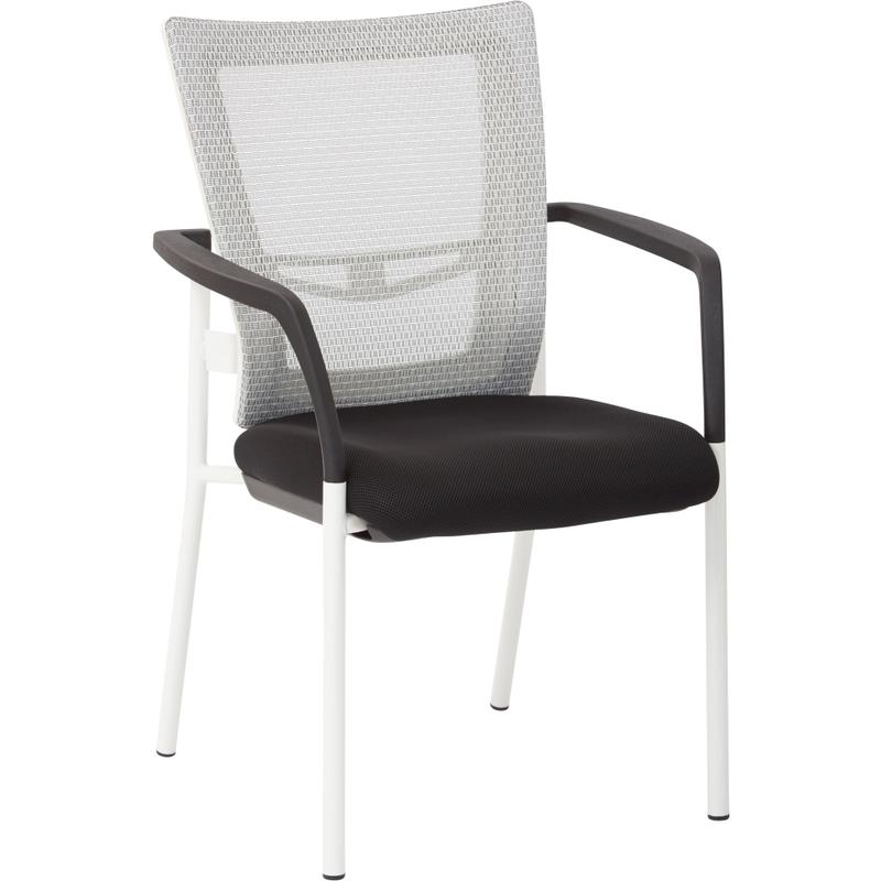 Office Star Low-Back Mesh Visitors Chair, Black MPN:8810W-3M