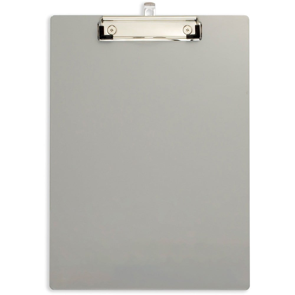 Officemate Magnetic Clipboard, Aluminum - Aluminum - Gray - 1 Each MPN:83217