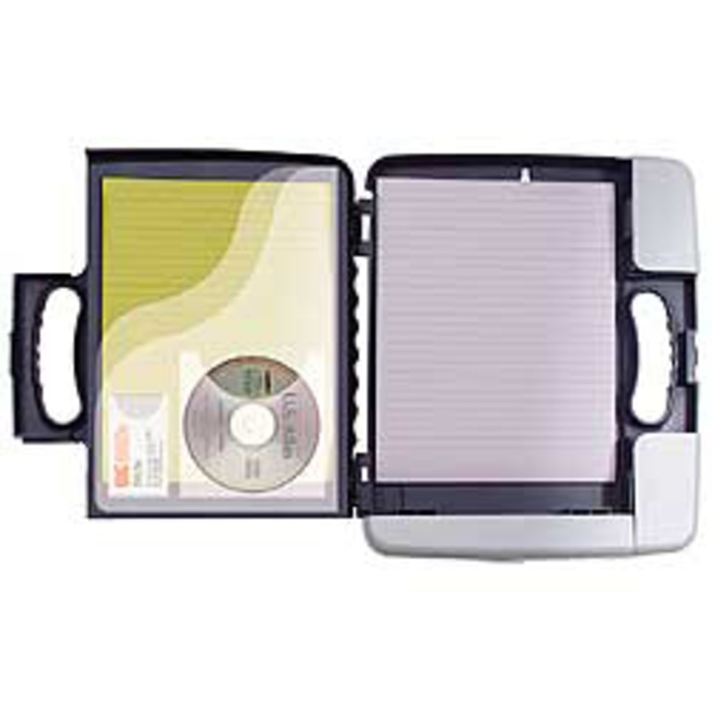 OIC Form Holder Storage Clipboard Case, 11 3/4in x 14 1/2in x 1 1/2in, Gray (Min Order Qty 2) MPN:83301
