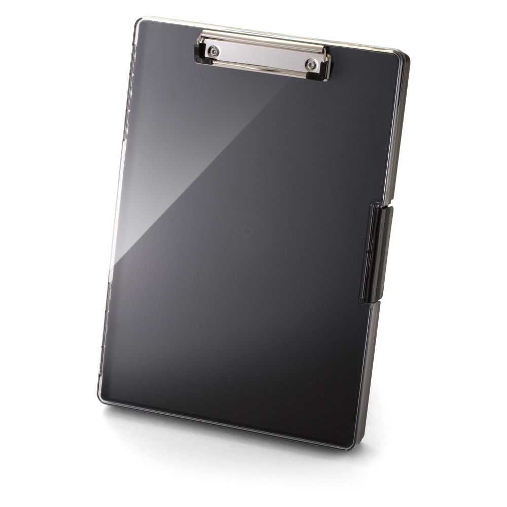 Officemate Clear View Clipboard Storage Box, 9-7/16in x 13-7/16in, Black MPN:83395