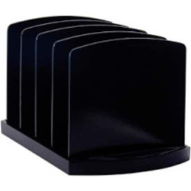Officemate Standard Sorter with 4 Compartments Black 22322