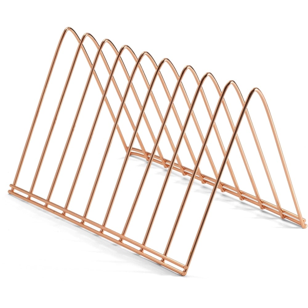 OIC Officemate Triangle Wire Sorter, Rose Gold 7inH x 7inW x 11inDDesktop Sturdy Rose Gold Steel Wire 1 Each MPN:93151