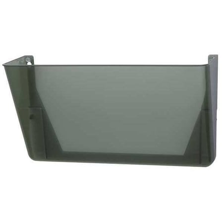 Wall Pocket, Letter, Smoke, 7Hx13W In, Smoke MPN:21431